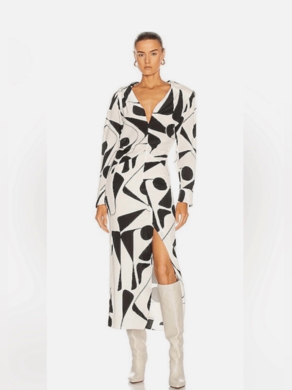 Isabel Marant Ablainea Midi Dress In Ecru | Size 34/US 2
